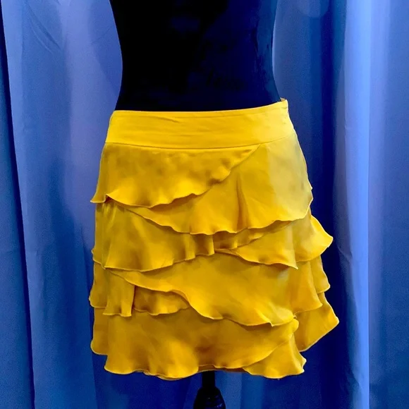 Forever 21 Skirts Sexy Yellow Gold Tulip Skirt From Forever